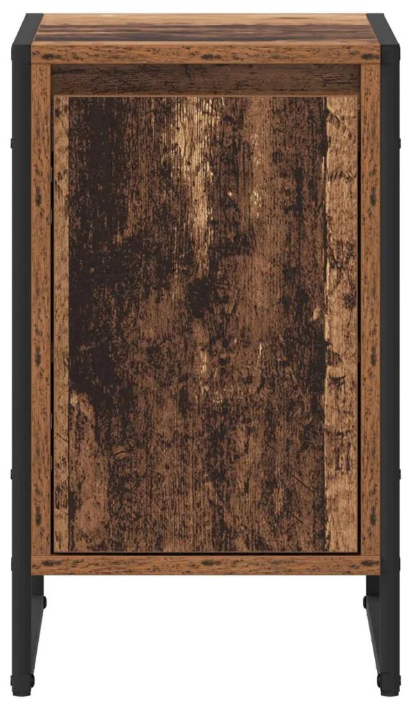 vidaXL Éjjeli asztal 2 pcs Öreg fa 39,5 x 30 x 50 cm Faanyag