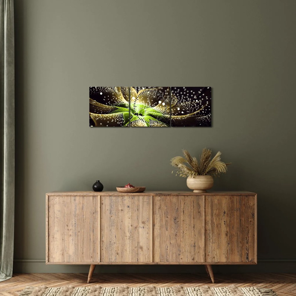 Kép - virág részlete (órával) (90x30 cm)