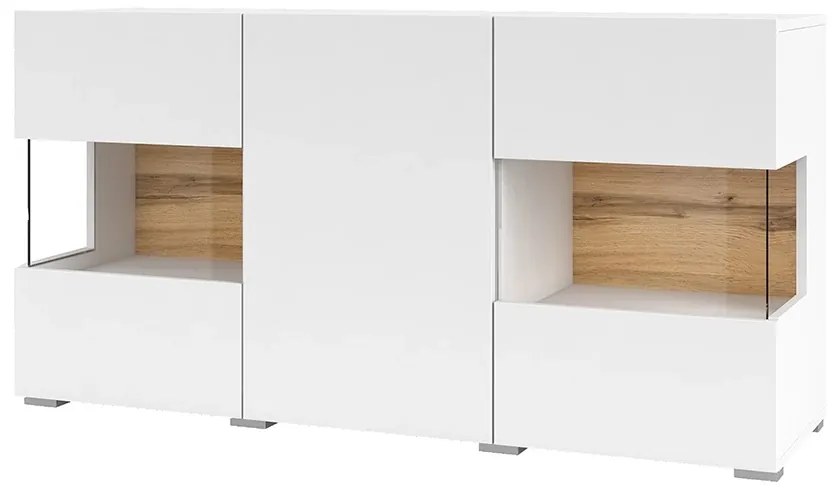 Vitrin Avernic 25-ös típus (fehér + wotan tölgy). Akció -19%. 1042051