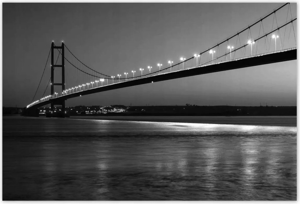 Poszterek 200x135 Éjszakai kép a hídról