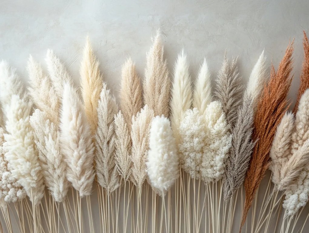 Canvas Vászonkép Dekoráció Szárított Pampas Fű Boho Színes 80x60