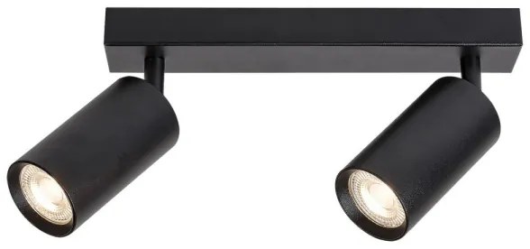 Rabalux 2085 - SOLO mennyezeti spotlámpa 2xGU10/25W/230V fekete