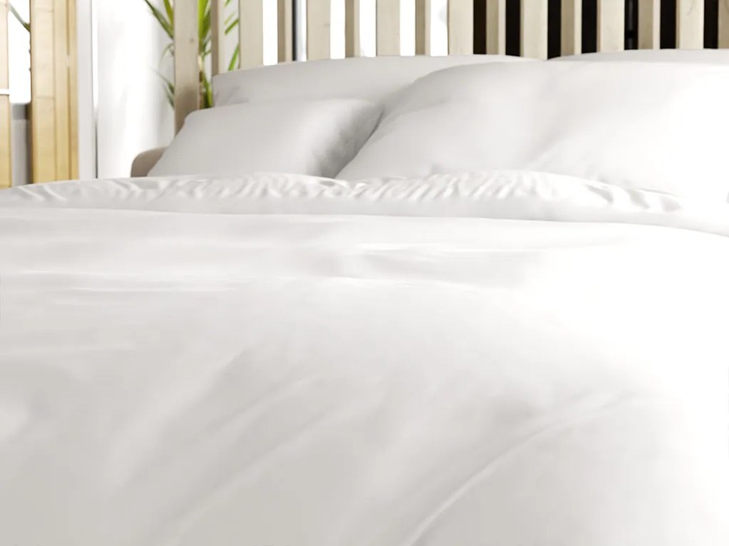 LUX fehér Bújtatós pamut ágyneműhuzat Ágyneműhuzat mérete: 70 x 90 cm | 140 x 220 cm