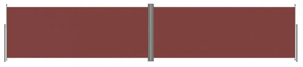 barna behúzható oldalsó napellenző 200 x 1000 cm