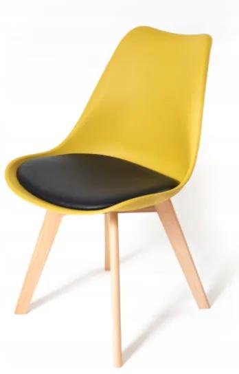Sárga szék skandináv stílusban