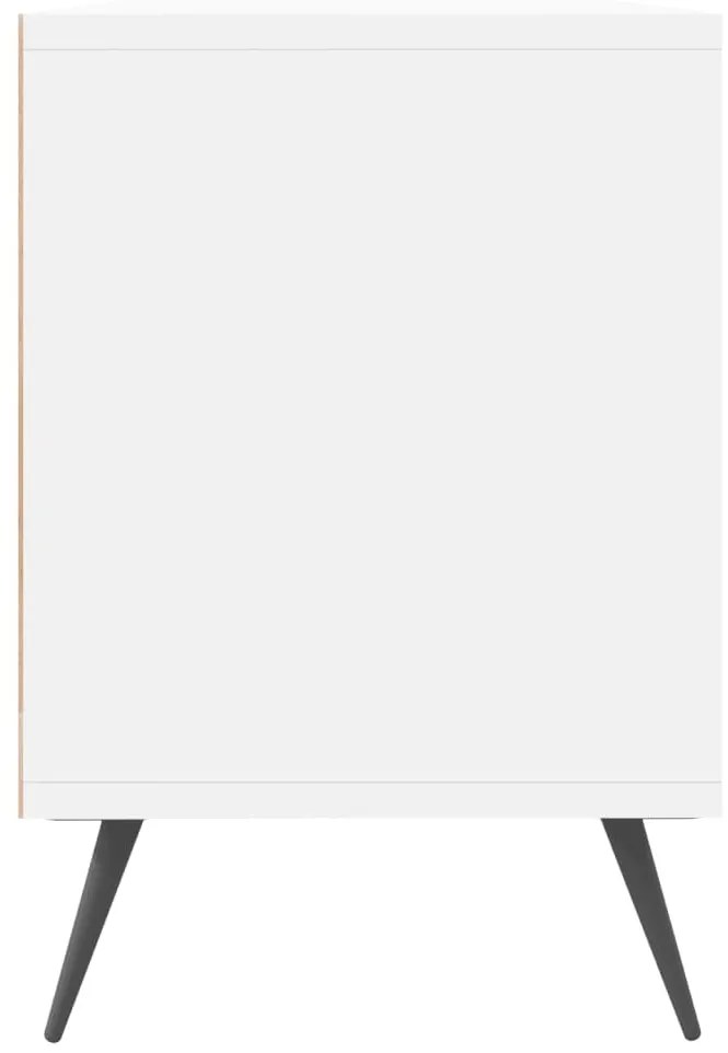 fehér szerelt fa TV-szekrény 150 x 30 x 44,5 cm