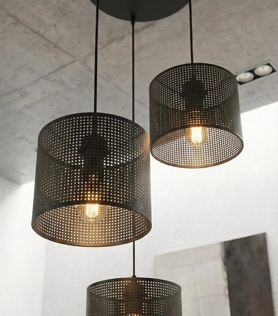 Emibig modern függeszték lux fekete emi1670/3prem