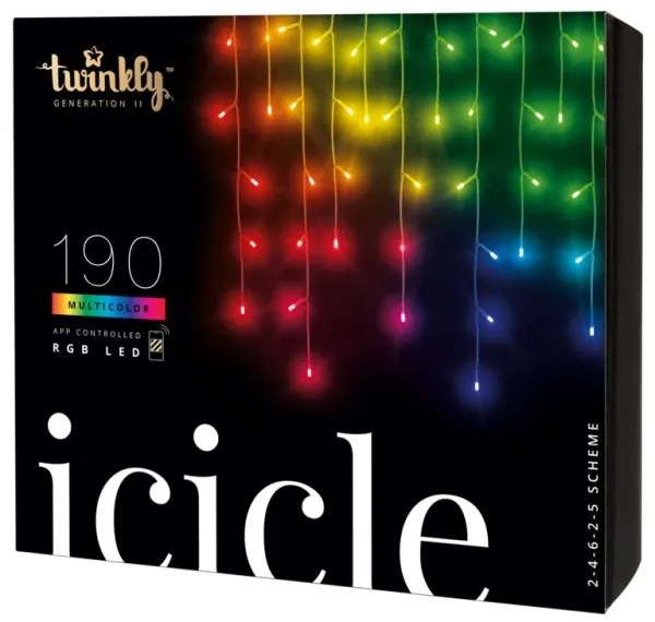 Twinkly TWI190STP-TEU - LED RGB Kültéri karácsonyi lánc 190xLED 11,5m IP44 Wi-Fi