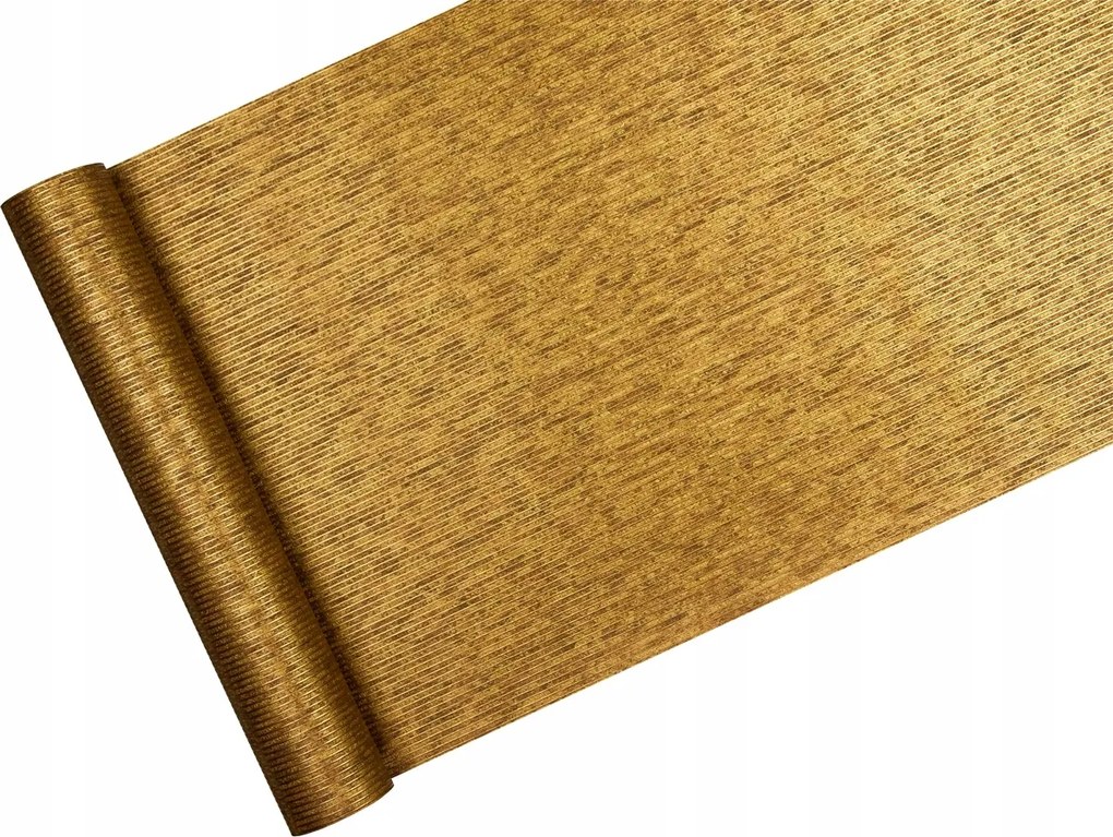 Tapéta exkluzív barna-arany Csíkos