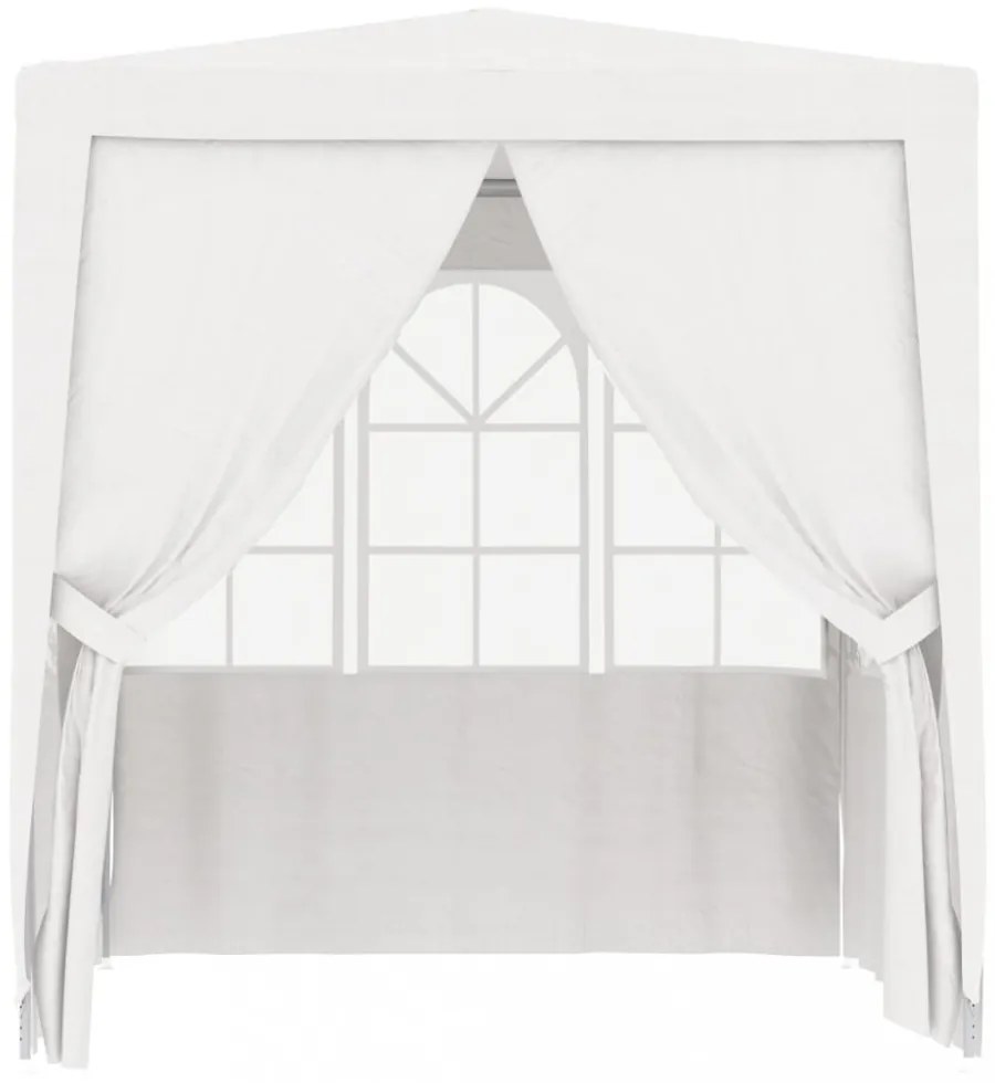 fehér rendezvénysátor oldalfalakkal 2 x 2 m 90 g/m²