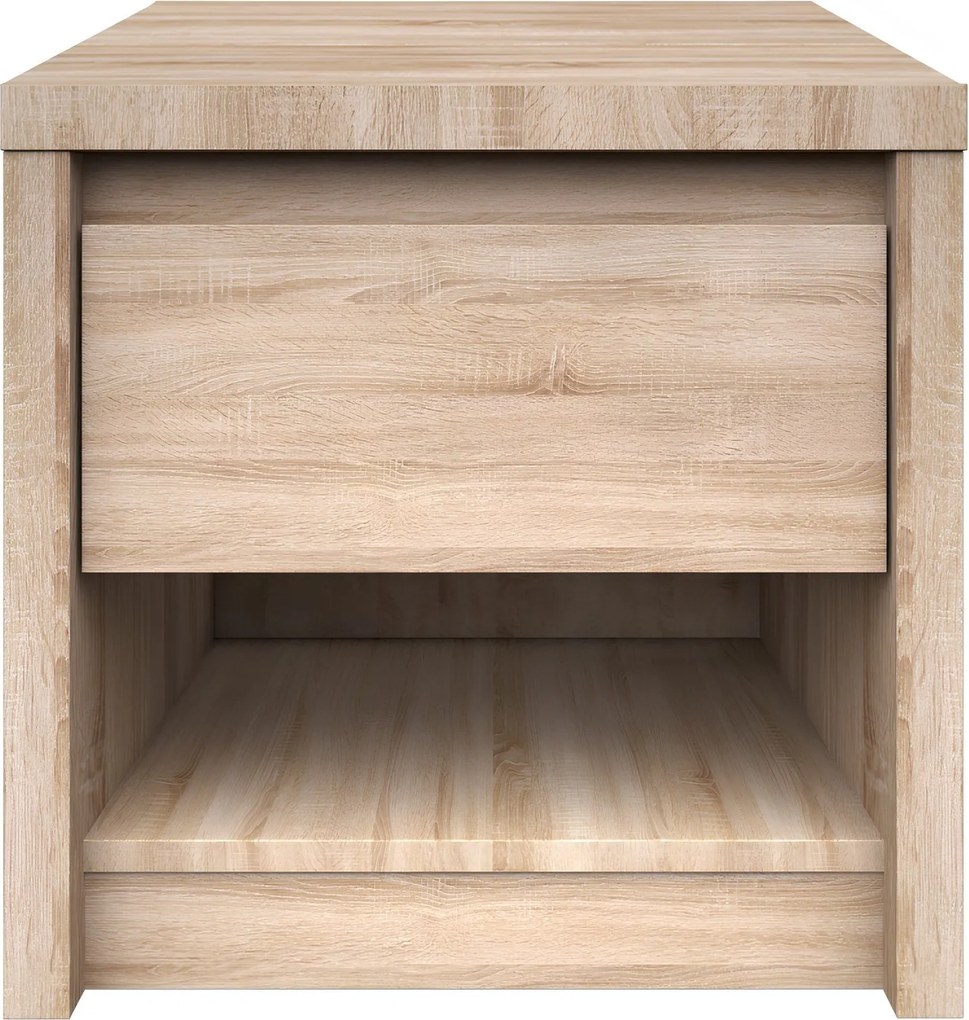 Éjjeliszekrény, DTD laminált, tölgy sonoma, NORTY