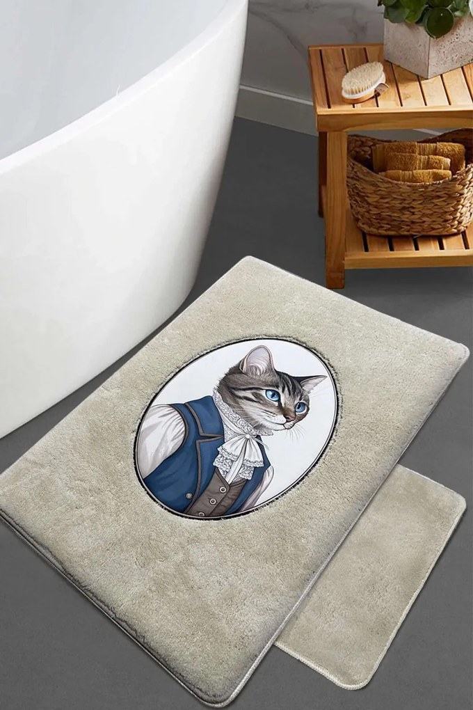 Modcat fürdőszobaszőnyeg, kő, 60×100 cm – TR510CHL1522