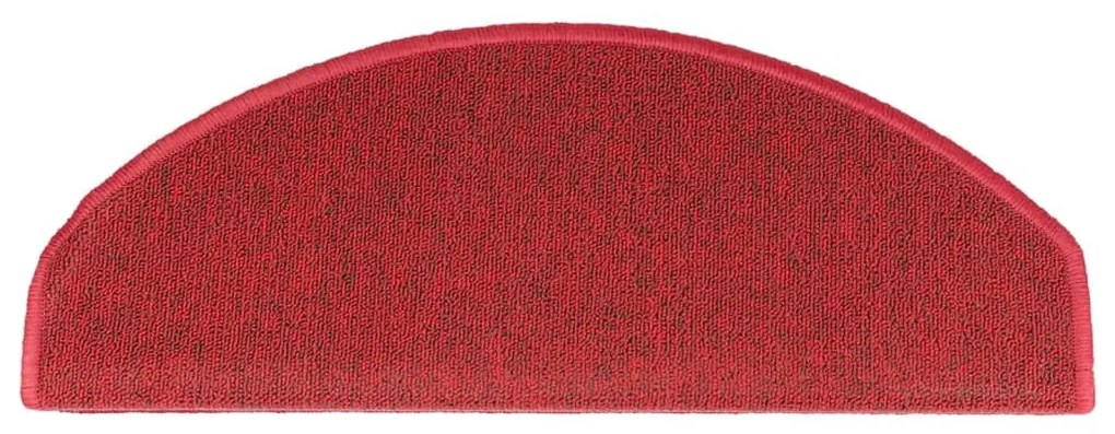 10 db bordói vörös lépcsőszőnyeg 65x24x4 cm