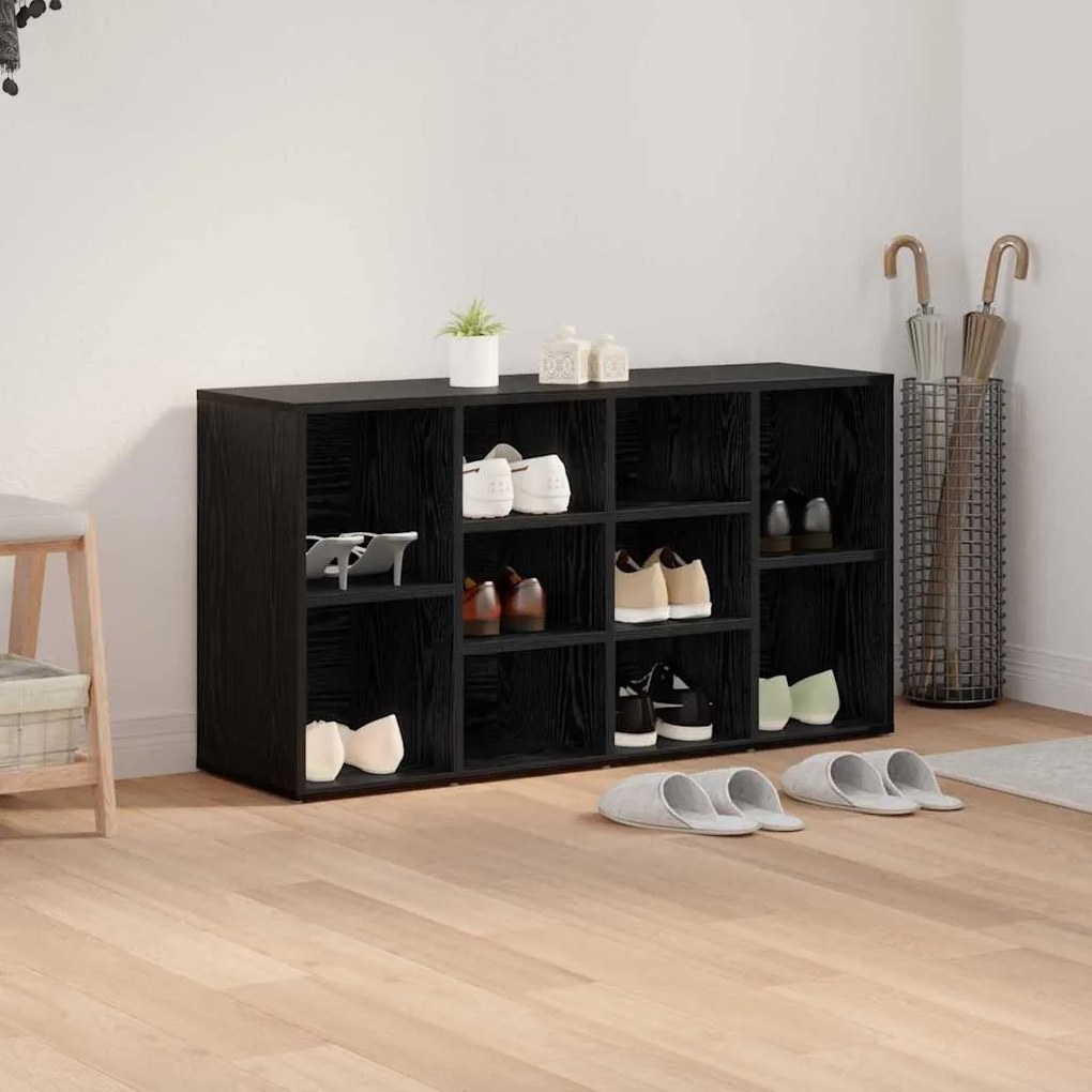Cipőpad polcokkal Egyéb Musta tammi 103 x 30 x 54.5 cm Faanyag