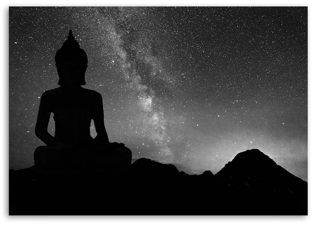 Gario Vászonkép Buddha és csillagos égbolt Méret: 120 x 80 cm