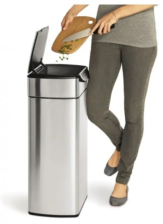 Rozsdamentes acél szemetes 30 l - simplehuman
