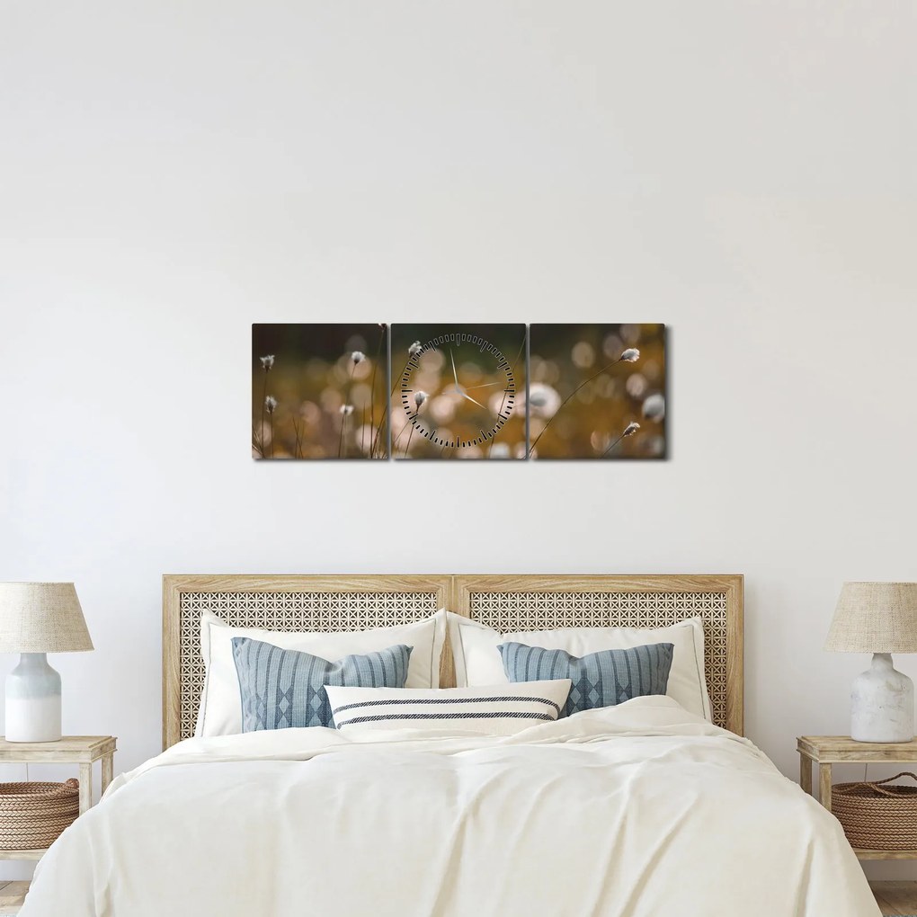 Kép - Gyapotfűvel borított rét N⁰2 (órával) (90x30 cm)