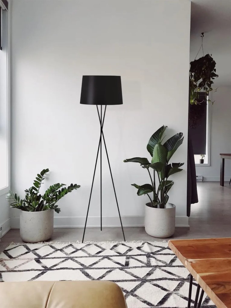 KAJA K-4353 REMI BLACK Fekete Színű Állólámpa 1xE27 15W IP20