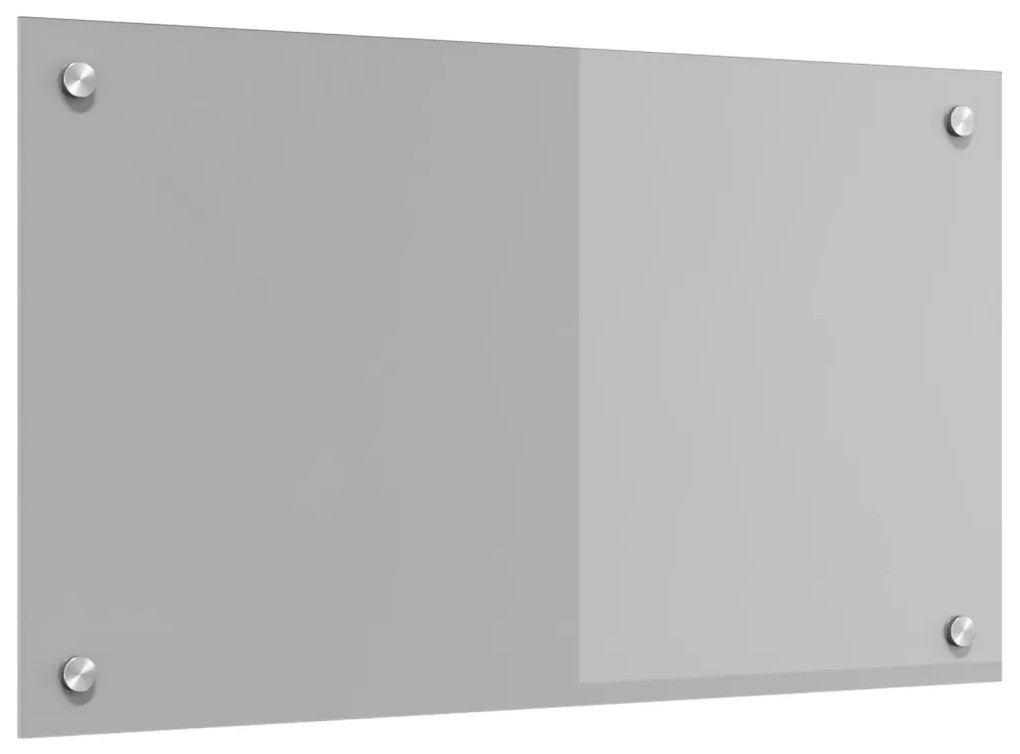 Konyhai Hátfal Világosszürke 70x40x0,6 cm Edzett Üvegből