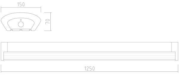 APLED - LED Felületre szerelhető lámpa TROUT LED/36W/230V 4000K + vészhelyzeti lámpa