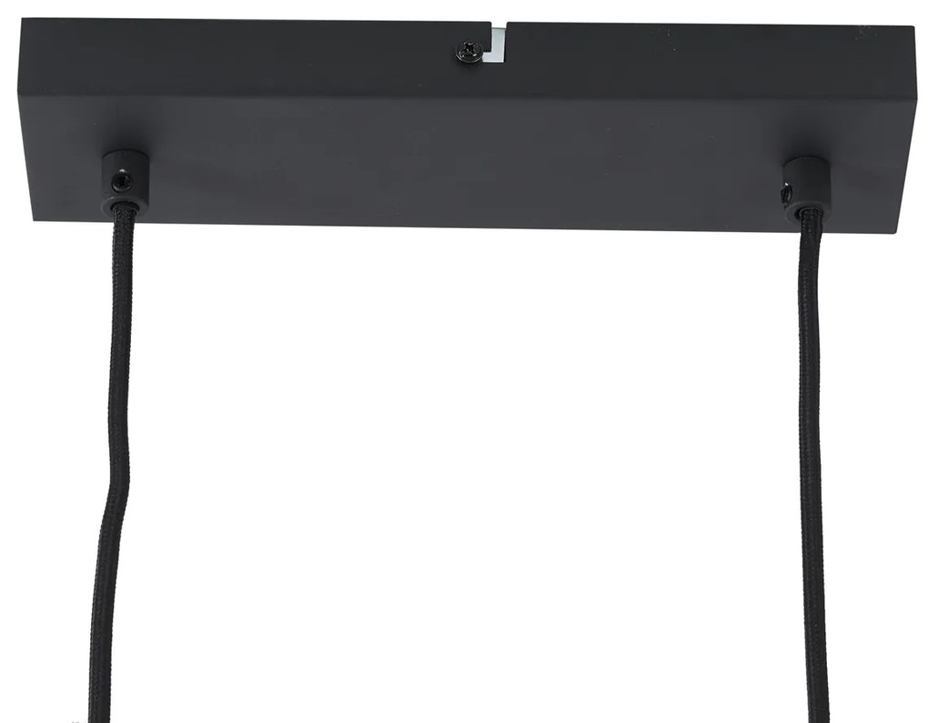 Modern fekete függőlámpa 6 izzós - Jeana Straight