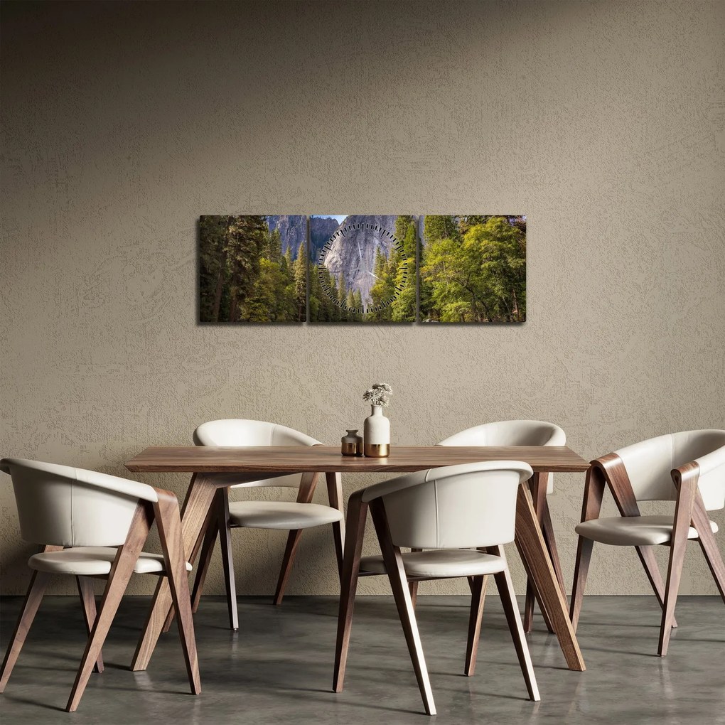 Sziklák képe (órával) (90x30 cm)