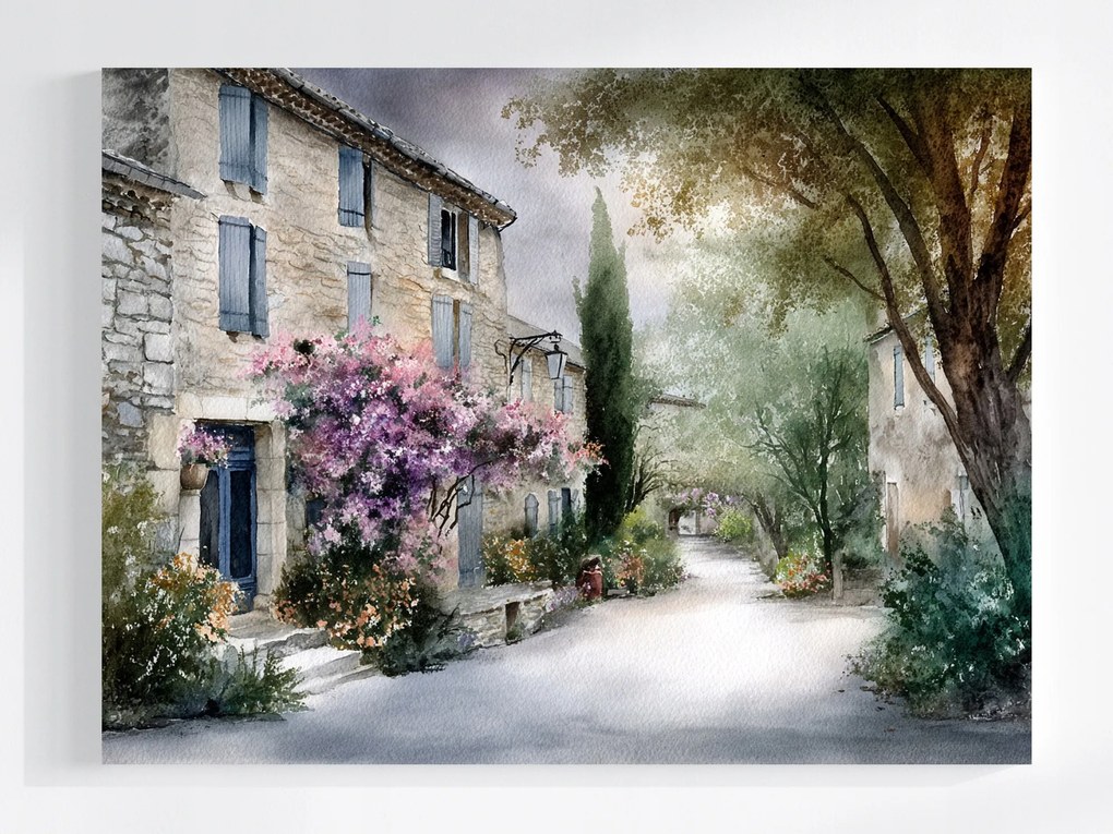 Vászonkép Canvas Tájkép Franciaország Város Bérházak Utca 100x75