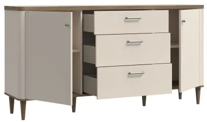 VIRO fiókos komód barna/bézs