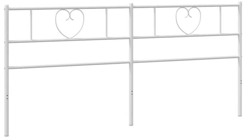 fehér fém fejtámla 193 cm