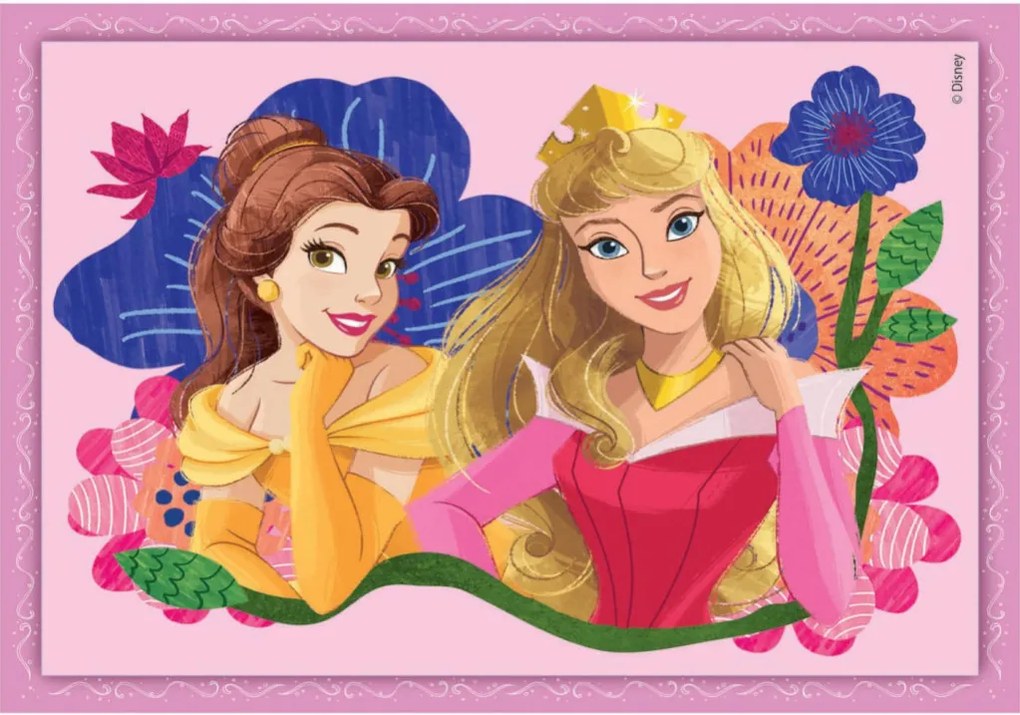 Disney Hercegnők Whimsical 4 az 1-ben puzzle Clementoni