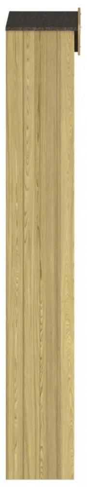 kerti impregnált fenyőfa szerszámoskamra 87x33x222 cm