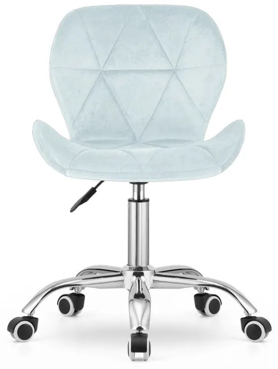 Dolgozószobai szett íróasztal TAYLOR 80x50 cm sonoma tölgy + irodai szék AVOLA VELVET világoskék