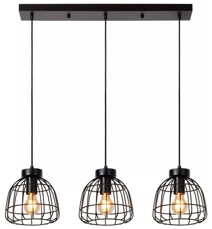 Lucide 00429/03/30 - Csillár zsinóron FILOX 3xE27/40W/230V