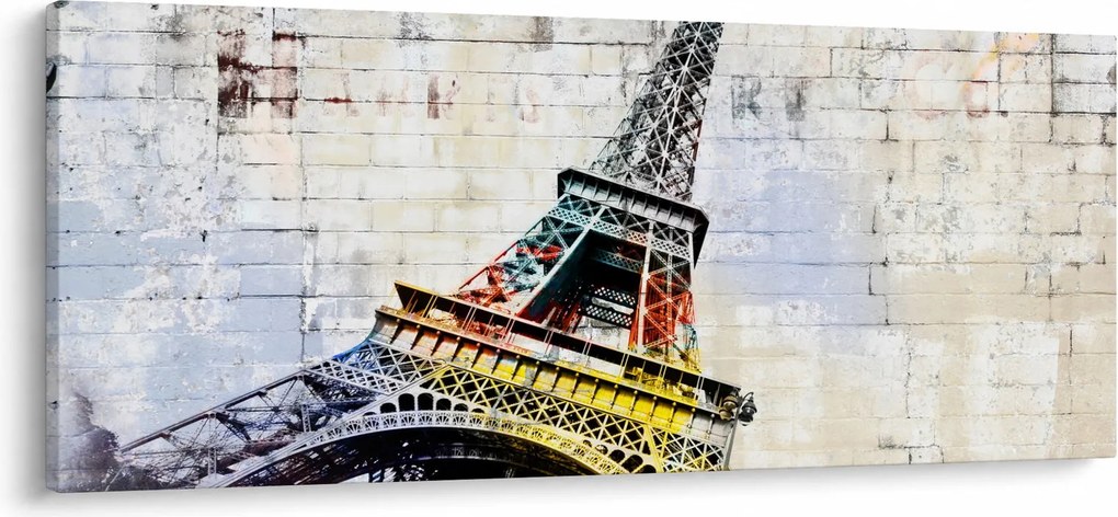 Kép - Az Eiffel-torony digitális művészete (120x50 cm)