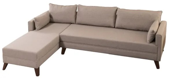 L-alakú sarokkanapé KORFU krémszínű balos