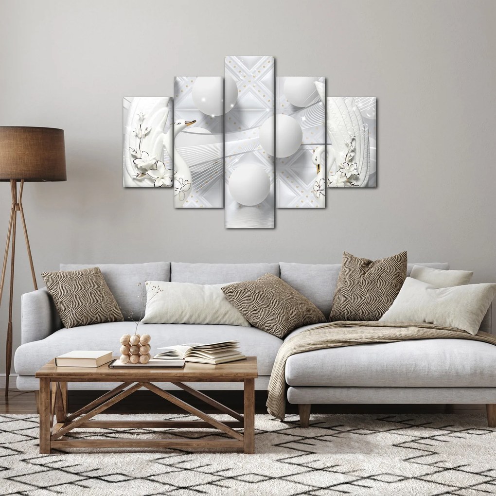 Kép - Aranyhattyú a vízen (150x105 cm)