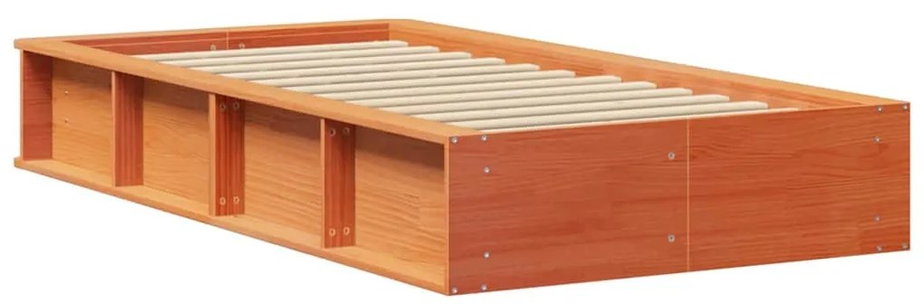 Ágykeret tárolóval Viaszbarna 80 x 200 cm faszínű