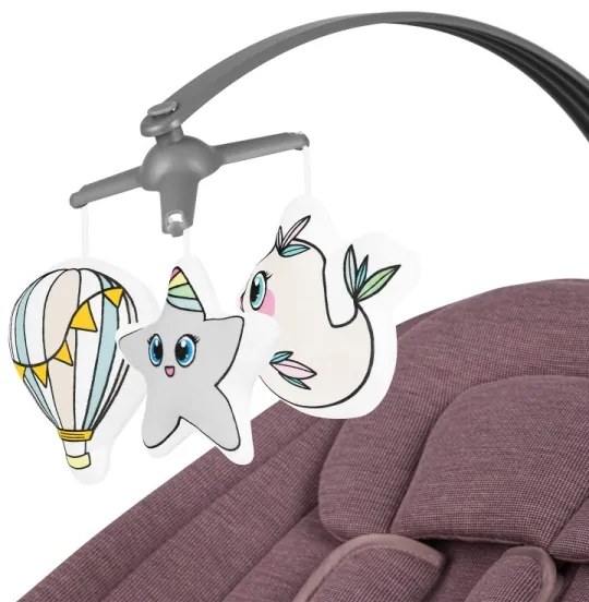 Lionelo - Babahinta BLOSSOM Pink Mauve melódiával + távirányítóval