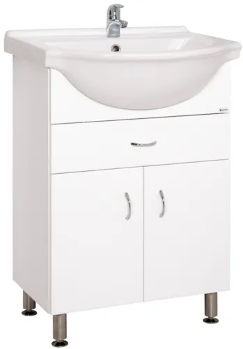 Keramia Pro fürdőszobaszekrény mosdóval 60x50 cm fehér PRO60Z