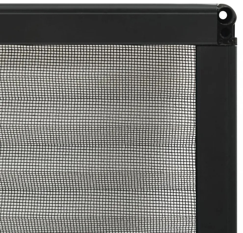 antracitszürke alumínium pliszé ablakszúnyogháló 80 x 100 cm