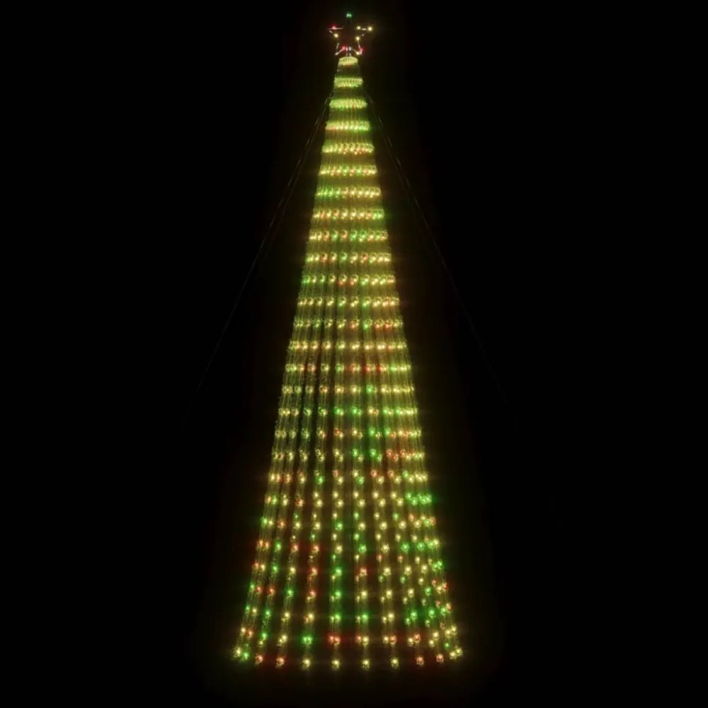 színes LED karácsonyfa 688 LED 300 cm