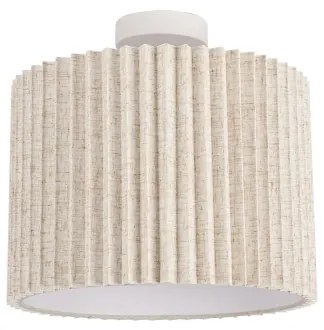 Brilagi - Felületre szerelhető csillár NORDIC WAVE 1xE27/15W/230V, átm. 32 cm, lenvászon/fehér