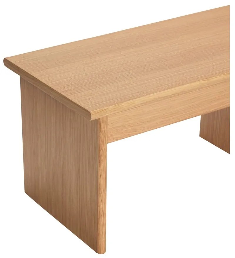 Natúr színű TV-állvány tölgyfa dekorral 99x30 cm Doppio – Hübsch