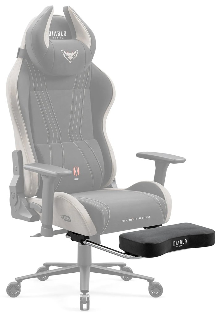 Szövet lábtartó a Diablo X-Horn 2.0 Camel Black, Diablo X-One 2.0 Night Blue gamer székekhez
