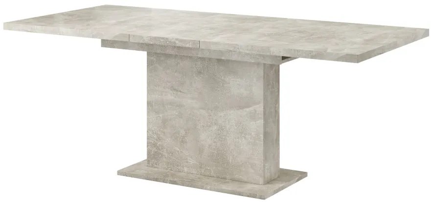 Bővíthető Étkezőasztal Beton Színben. 160-200x90 cm. GIANT