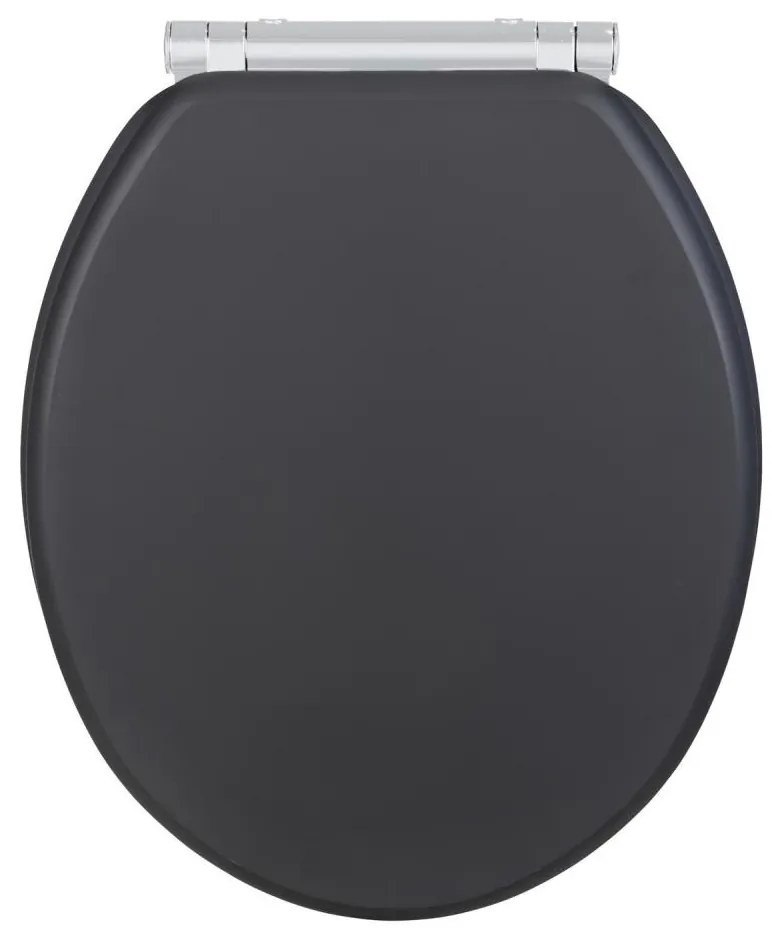WENKO 25218100 - MORRA WC ülőke, 35x42 cm, antracit/ezüst