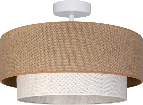 Brilagi - LED felületre szerelhető csillár BOHO ECO 1xE27/10W/230V átm. 40 cm bézs/krémszínű
