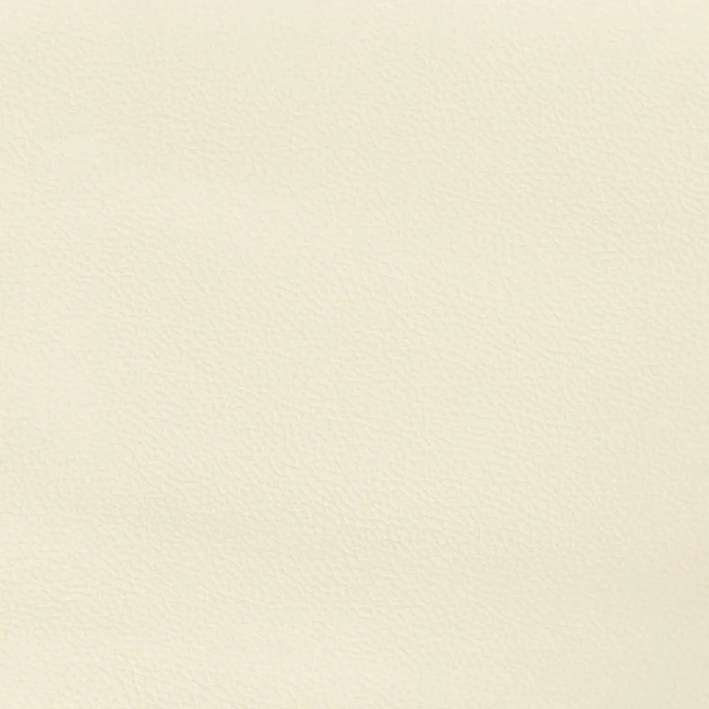 krémszínű műbőr fejtámla 160x5x118/128 cm