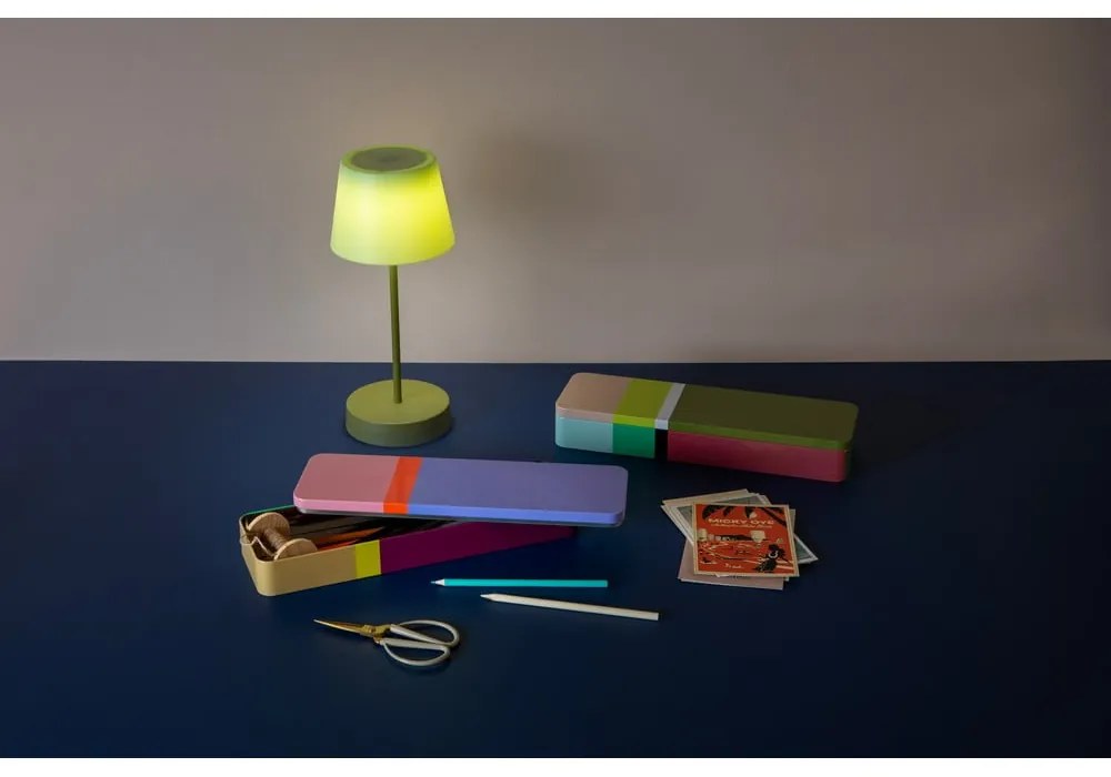 Zöld LED dimmelhető asztali lámpa (magasság 33,5 cm) Oscar – Remember