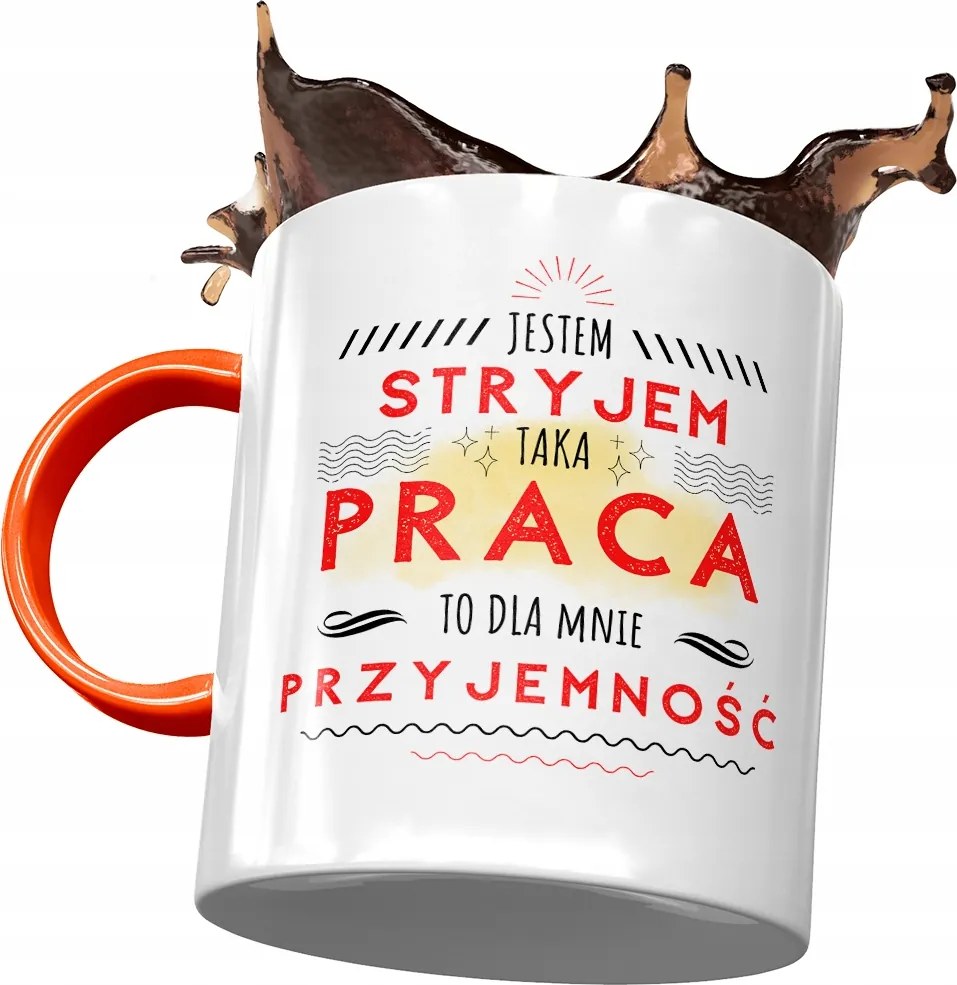 Narancssárga Bögre Bácsinak Születésnapi Ajándék Nyomtatott Fotóval